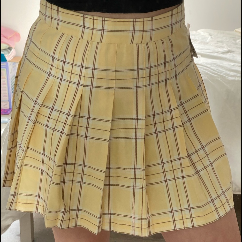 Yellow Plaid Skirt!